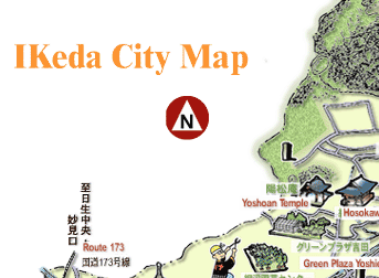 池田市観光協会 英語版観光地図