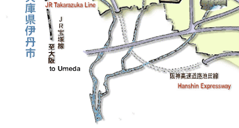 池田市観光協会 英語版観光地図