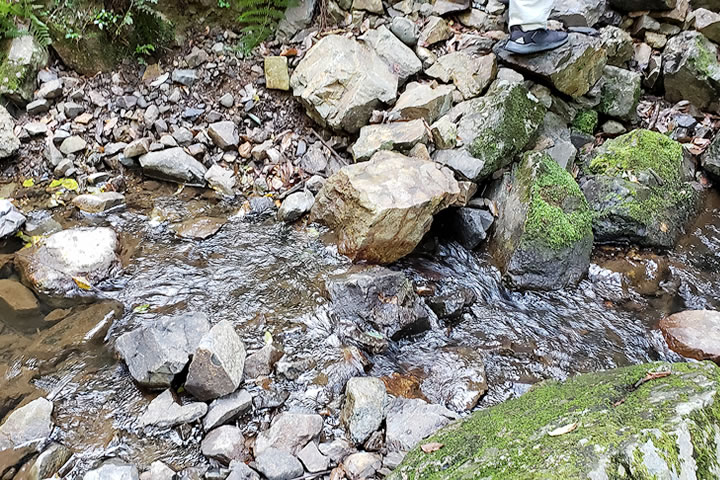 石澄滝への道のり