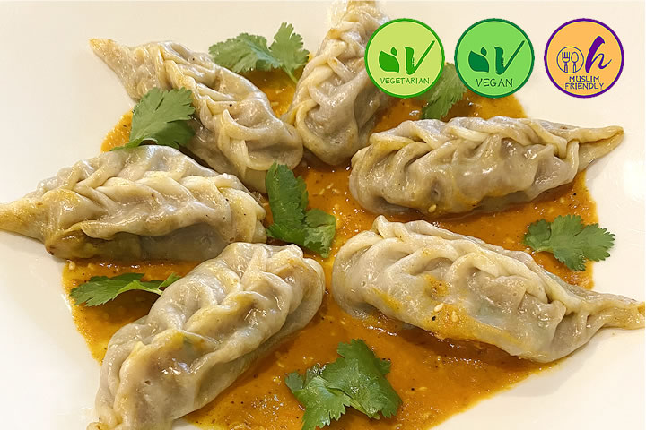 Vegetable Momo (Nepalese Dumplings)