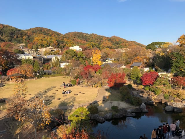 池田城 やぐら風展望台からの景色